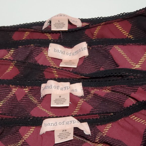 Band of Gypsies Plaid Skirt Various SZ - Picture 5 of 15